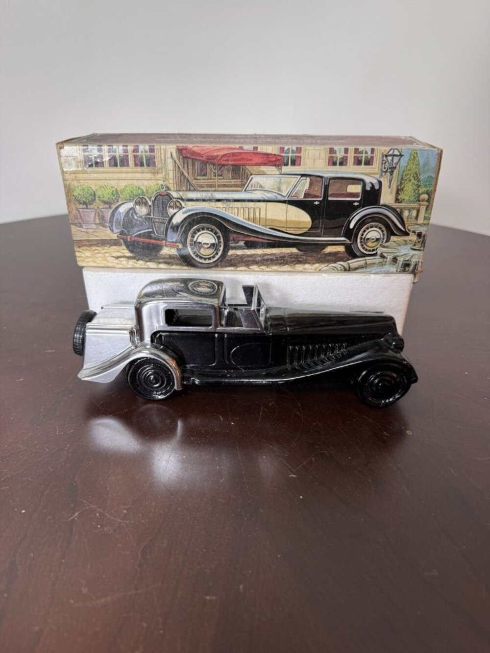 Vintage AVON BUGATTI '27 CAR After Shave Decanter With Original Box - FULL
